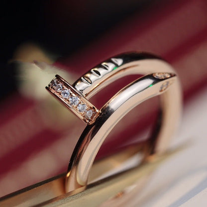[Solara Jewelry ]ジュスト リング 2.65mm ピンクゴールド ダイヤモンド