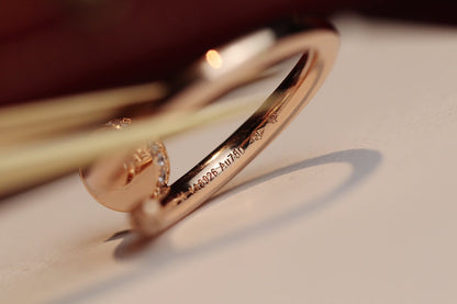 [Solara Jewelry ]ジュスト リング 2.65mm ピンクゴールド ダイヤモンド