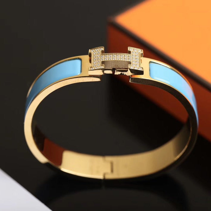[Solara Jewelry ]H CLOUD BLUE ARMREIF GOLD DIAMANT