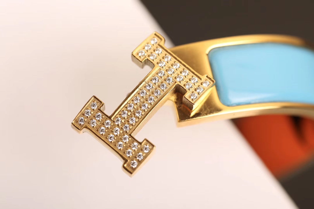 [Solara Jewelry ]H CLOUD BLUE ARMREIF GOLD DIAMANT
