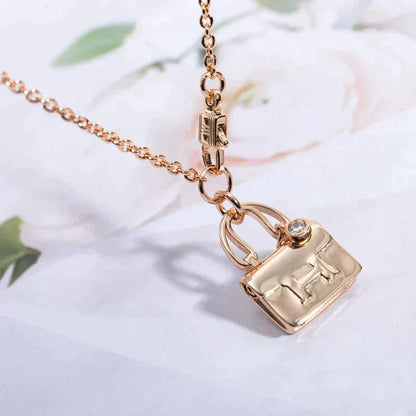 [Solara Schmuck ]AMULETT ANHÄNGER ROSÉGOLD KETTE