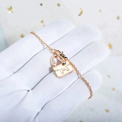 [Solara Schmuck ]AMULETT ANHÄNGER ROSÉGOLD KETTE