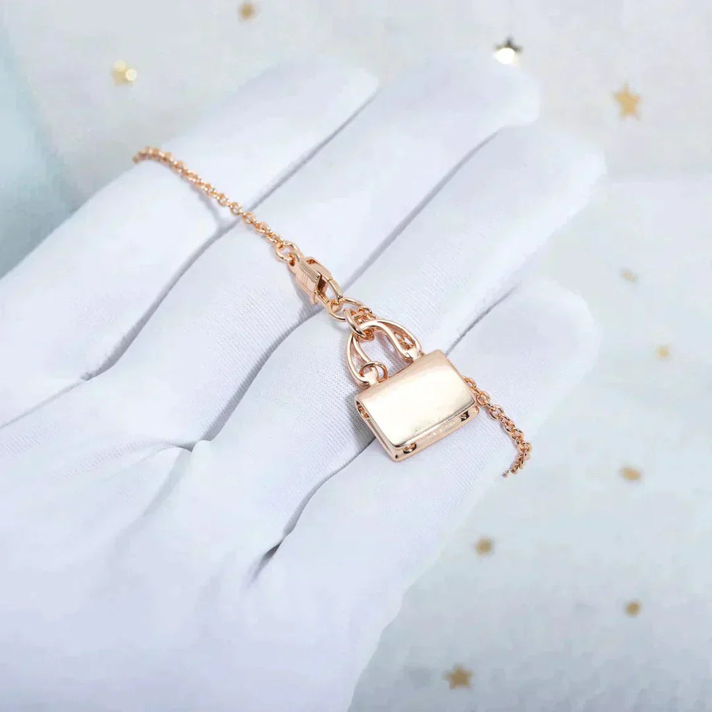 [Solara Jewelry ]アミュレット ペンダント ローズゴールドネックレス