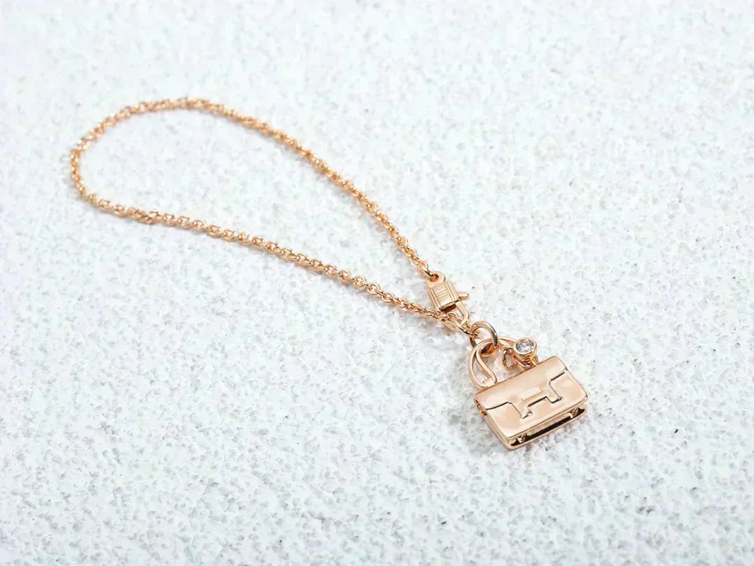 [Solara Jewelry ]アミュレット ペンダント ローズゴールドネックレス