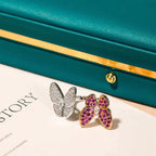 [Solara Jewelry ]TWIN BUTTERFLY DIAMOND RING