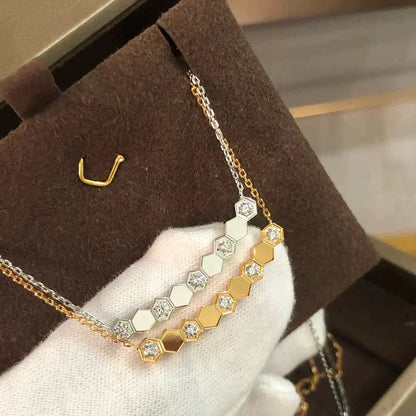 [Solara Schmuck] HALSKEKTE BIENENLIEBE DIAMANT