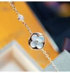 [Solara Jewelry ]SUN MOP GOLD 1 DIAMOND NECKLACE
