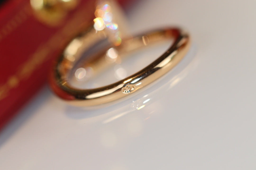 [Solara Jewelry ]JUSTE RING 2.65MM GOLD DIAMANT
