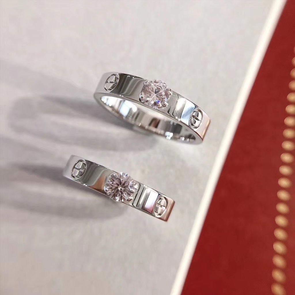 [ソラーラジュエリー] ラブリング 3.6MM 1ビッグダイヤモンド