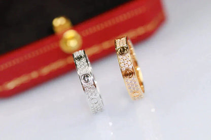 [Solara Jewelry ]LOVE RING 3.6MM DIAMOND PAVED