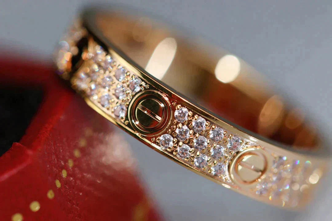 [Solara Jewelry ]LOVE RING 3.6MM DIAMOND PAVED