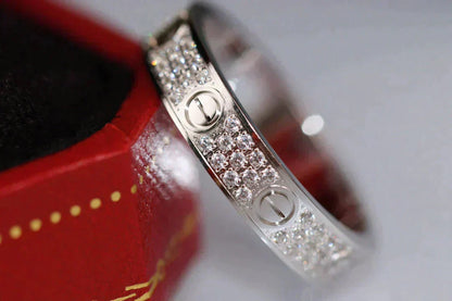[Solara Jewelry ]LOVE RING 3.6MM DIAMOND PAVED