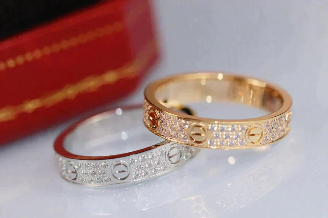 [Solara Jewelry ]LOVE RING 3.6MM DIAMOND PAVED