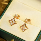 [Solara Jewelry ]STAR DIAMONDS EARRINGS GOLD