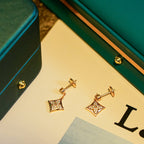 [Solara Jewelry ]STAR DIAMONDS EARRINGS GOLD