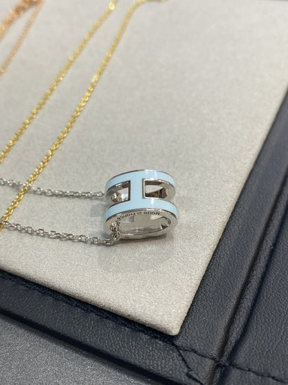 [Solara Schmuck ]POP H HELLBLAUE HALSKETTE