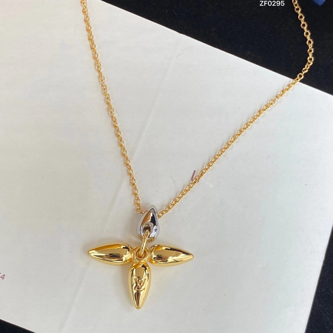 [Solara Jewelry ]LOUISETTE PEDANT GOLD NECKLACE