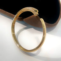 [Solara Jewelry ]PANTHERE GOLD DIAMOND OPEN BRACELET