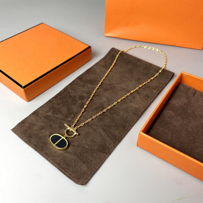 [Solara Jewelry] チェーン・ヴェルソ ブラックセラミック ネックレス