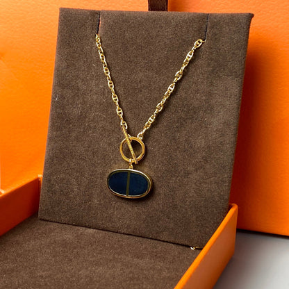 [Solara Jewelry] チェーン・ヴェルソ ブラックセラミック ネックレス