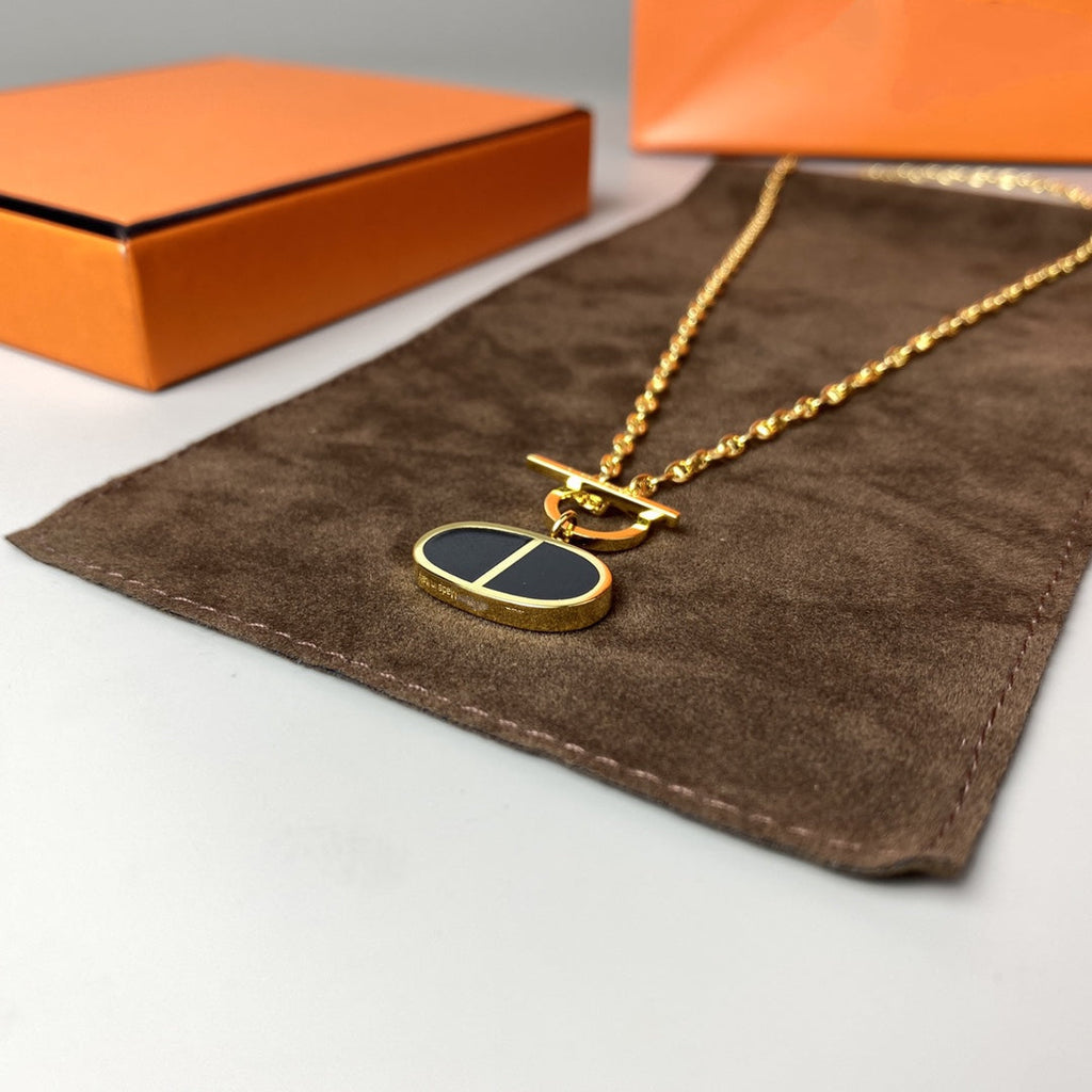 [Solara Jewelry] チェーン・ヴェルソ ブラックセラミック ネックレス