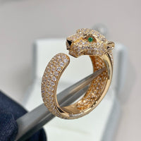 [Solara Jewelry ]PANTHERE PINK GOLD DIAMOND RING