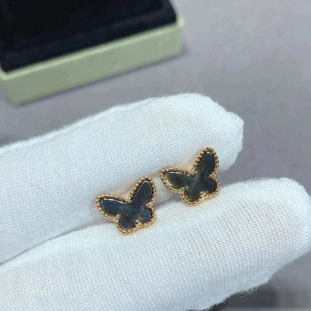 [Solara Jewelry ]BUTTERFLY DARK MOP  EARRINGS