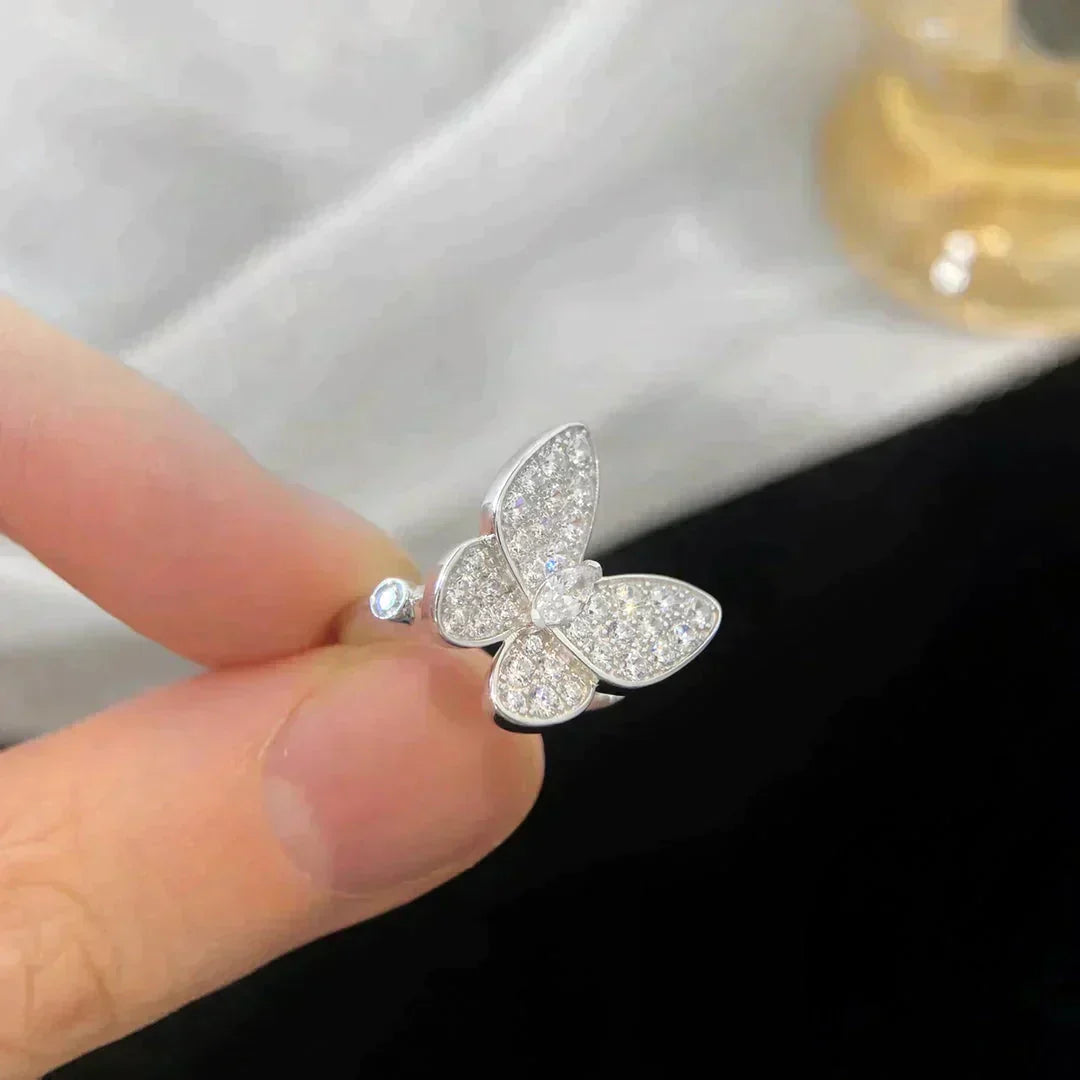 [Solara Jewelry ]BUTTERFLY DIAMOND RING