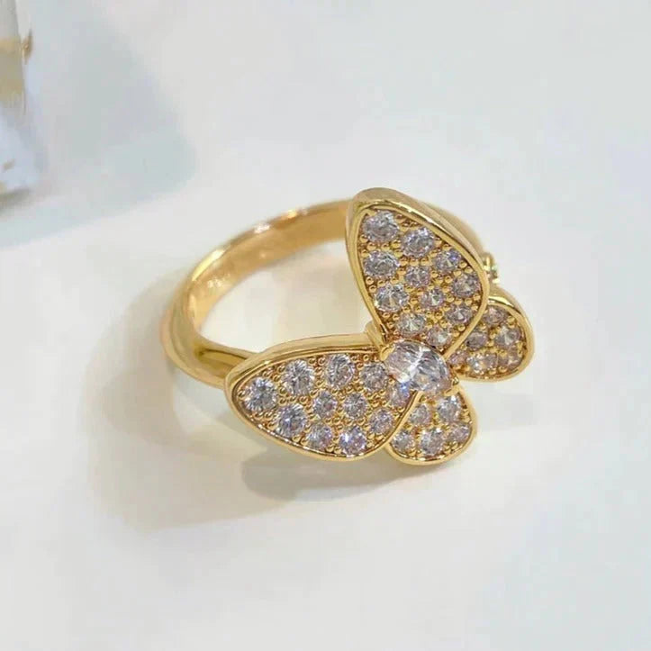 [Solara Jewelry ]バタフライダイヤモンドリング