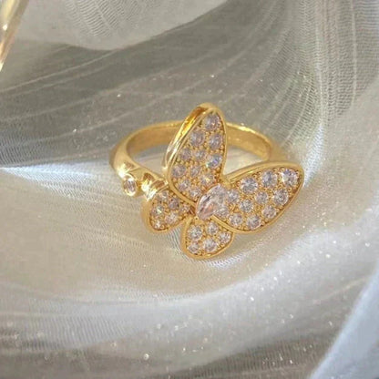 [Solara Jewelry ]バタフライダイヤモンドリング