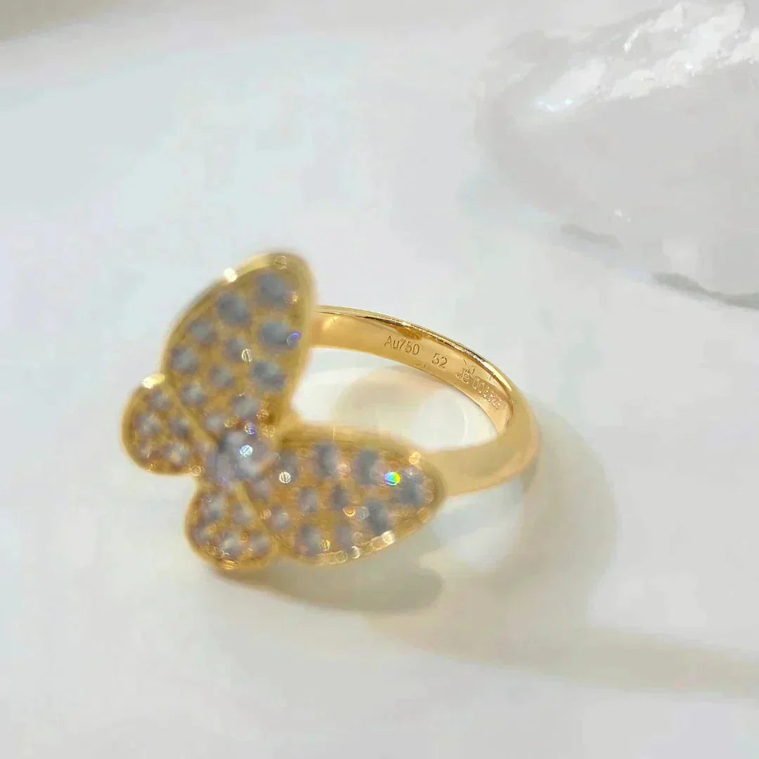 [Solara Jewelry ]BUTTERFLY DIAMOND RING