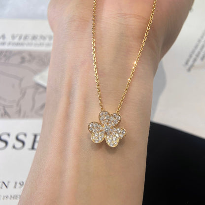 [Solara Schmuck ]BLUMEN-DIAMANT-HALSKETTE