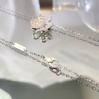 [Solara Schmuck ]BLUMEN-DIAMANT-HALSKETTE