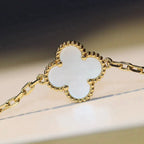 [Solara Jewelry ]クローバー 20モチーフ ホワイトマザーオブパール ネックレス