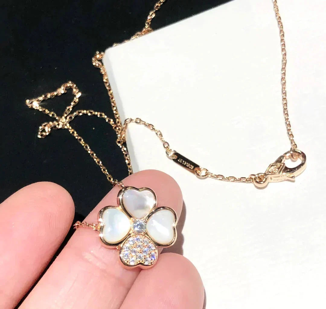 [Solara Jewelry ]KLEE MOP DIAMANT ROSEGOLD HALSKETTE