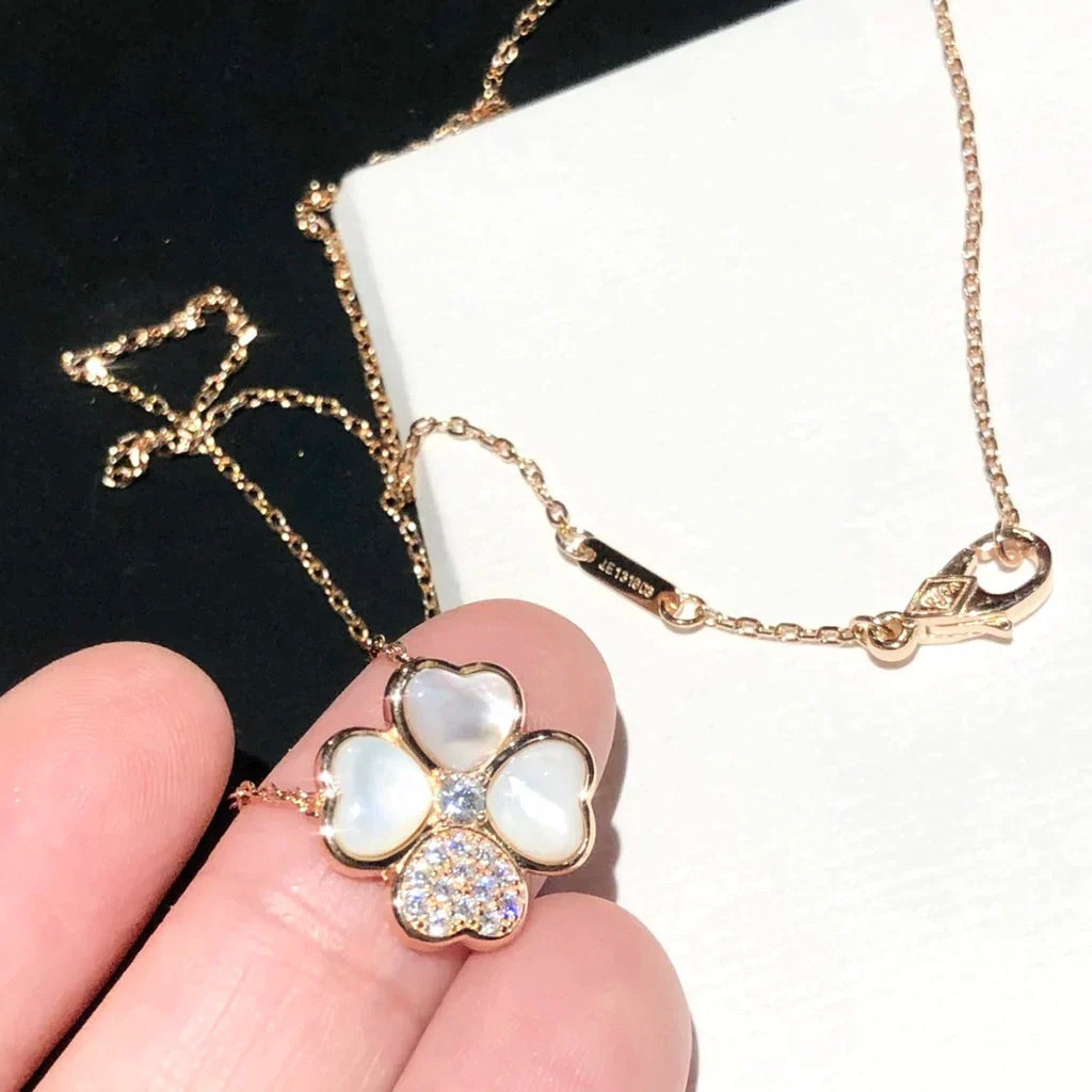 [Solara Jewelry ]KLEE MOP DIAMANT ROSEGOLD HALSKETTE