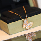 [Solara Jewelry ]バタフライ ダイヤモンド ネックレス