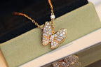 [Solara Jewelry ]バタフライ ダイヤモンド ネックレス