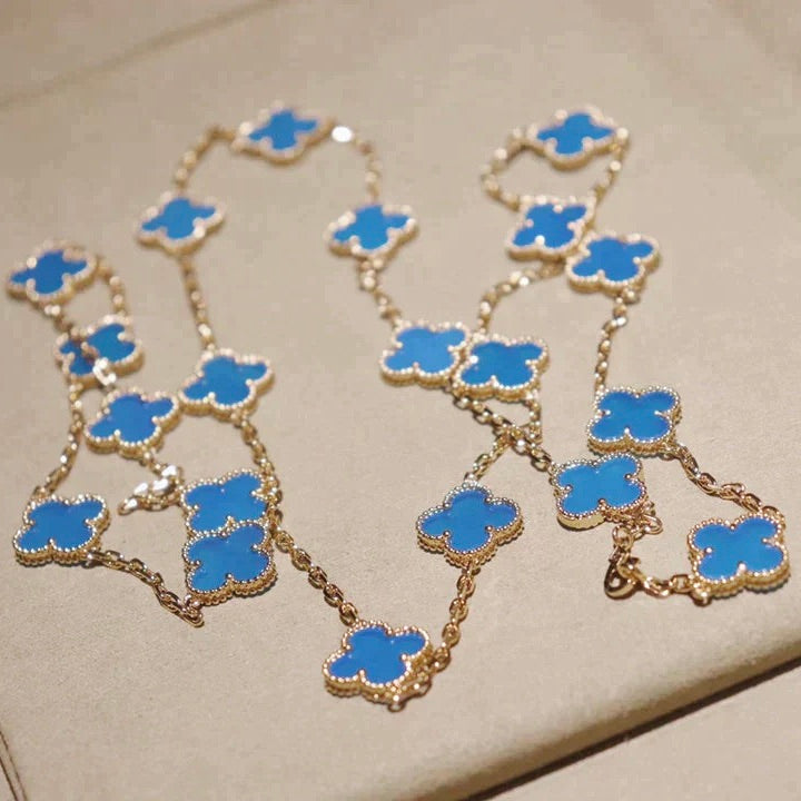 [Solara Schmuck ]KLEE 20 MOTIVE TÜRKIS GOLD