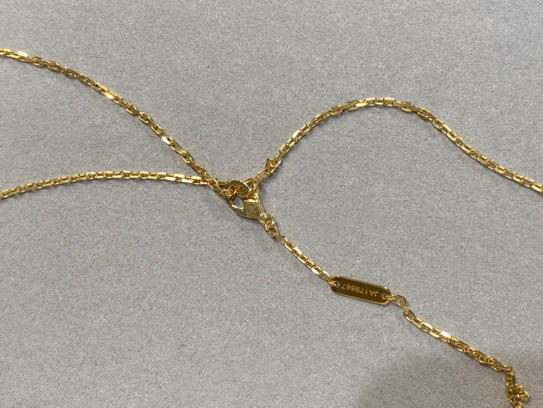 [Solara Jewelry ]KLEEBÜTE 25MM HALSKETTE GOLD KARNEOL