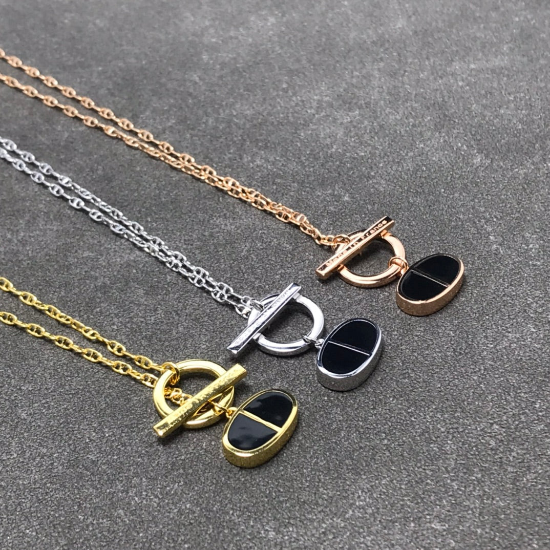 [Solara Jewelry ]CHAINE VERSO BLACK CERAMIC HALSKETTE