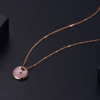 [Solara Jewelry ]アミュレット ローズゴールド ピンクMOP ネックレス