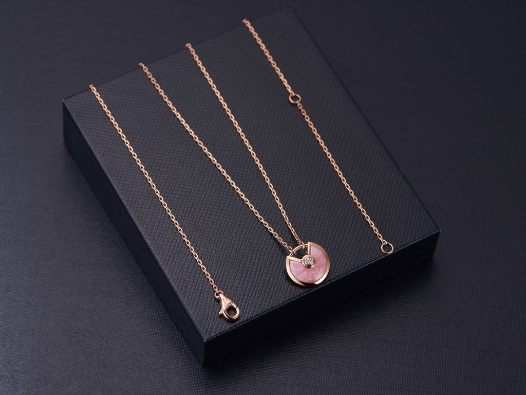 [Solara Jewelry ]アミュレット ローズゴールド ピンクMOP ネックレス