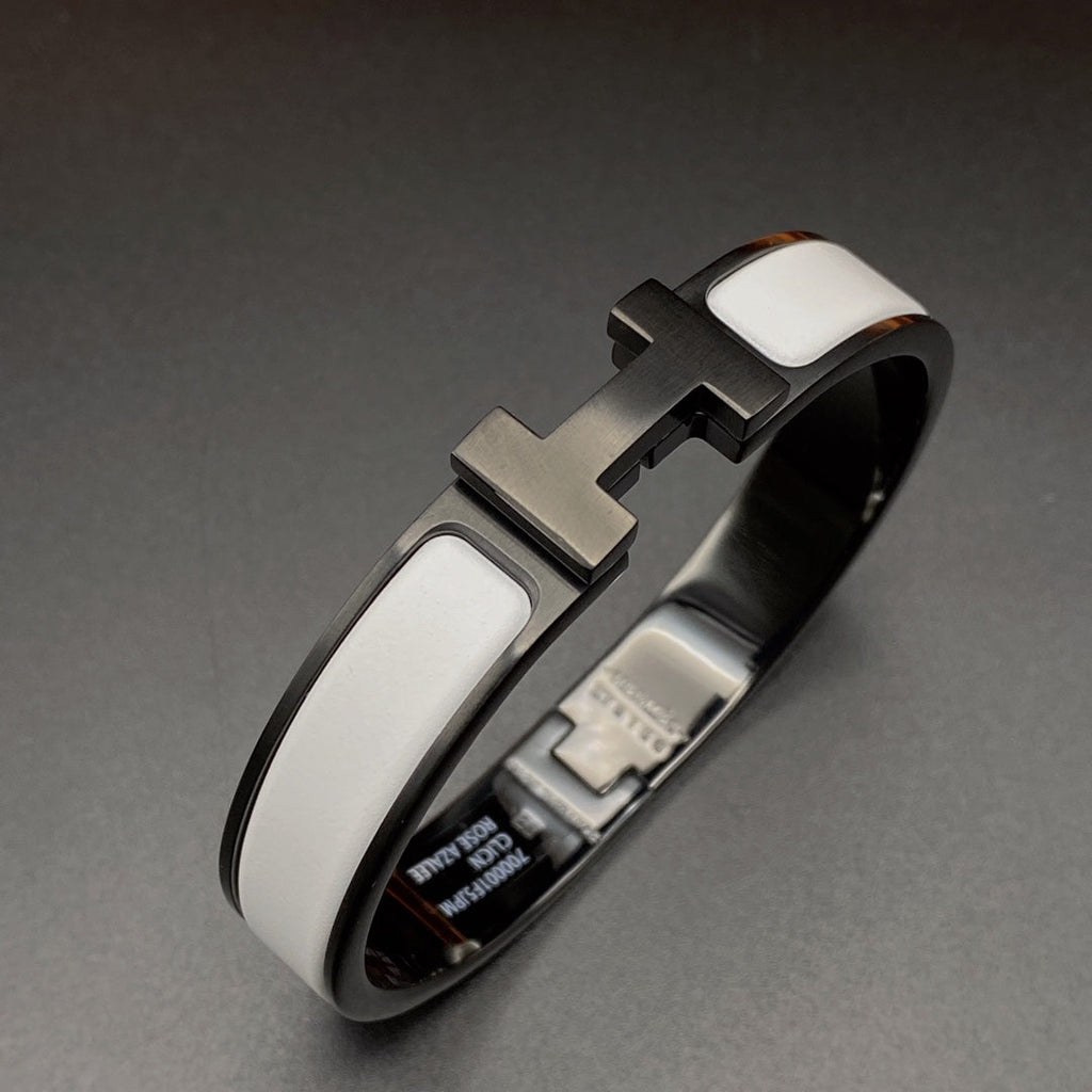 [Solara Jewelry ]H ARMBAND 12MM SCHWARZ-WEISSE KERAMIK