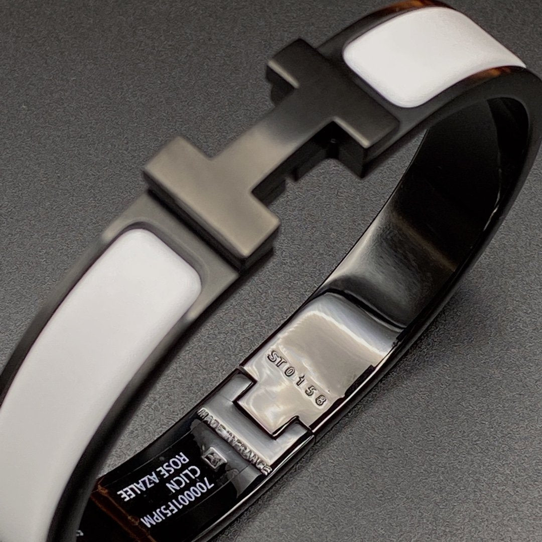 [Solara Jewelry ]H ARMBAND 12MM SCHWARZ-WEISSE KERAMIK