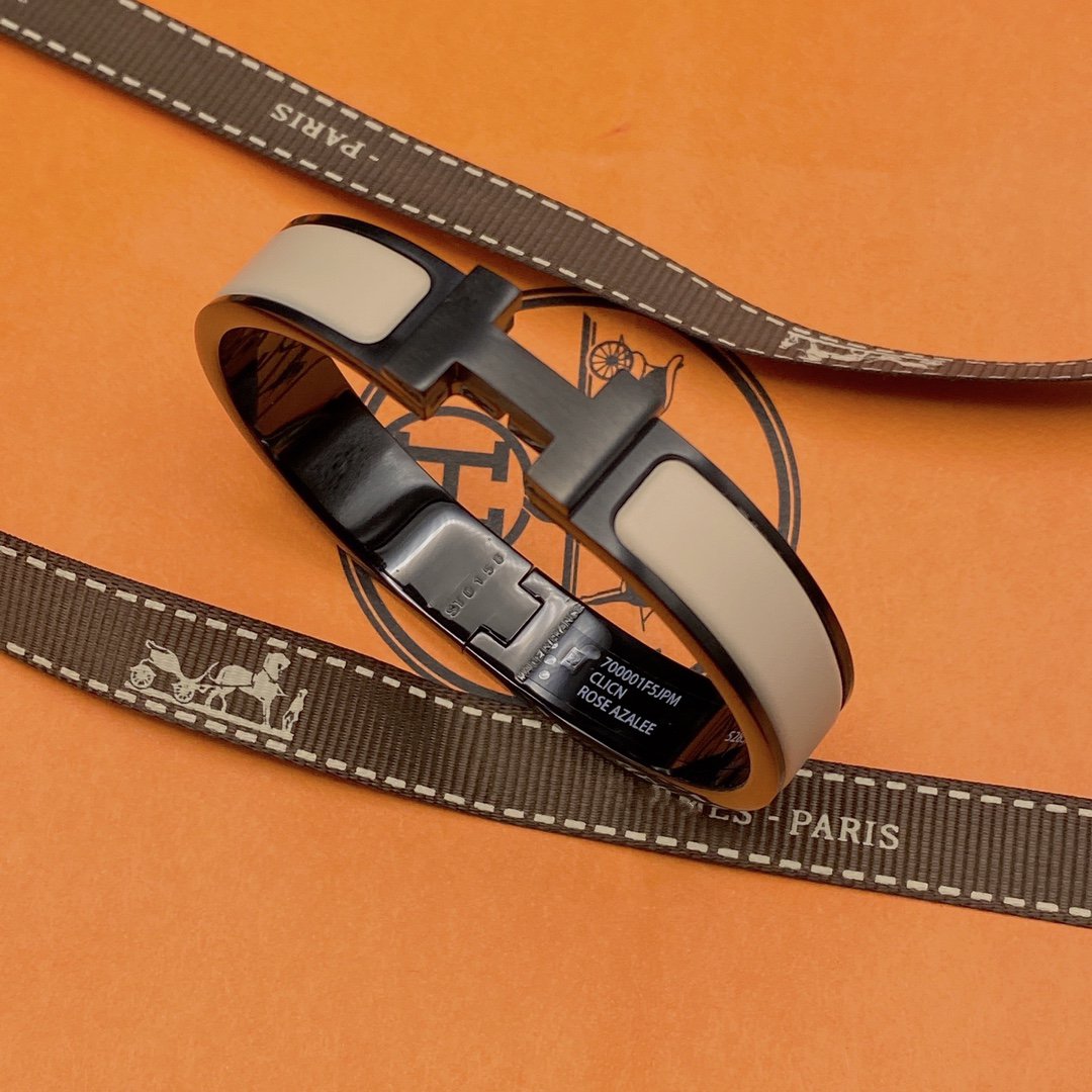 [Solara Jewelry] H-Armband 12MM SCHWARZ BEIGE KERAMIK
