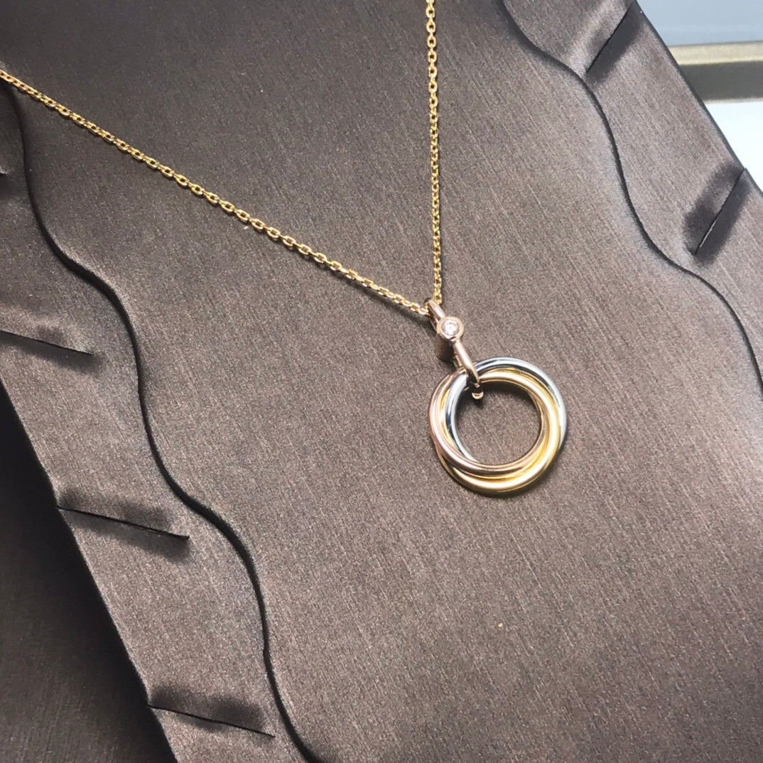 [Solara Jewelry ]TRINITY SILBER GOLD ROSÉGOLD HALSKETTE