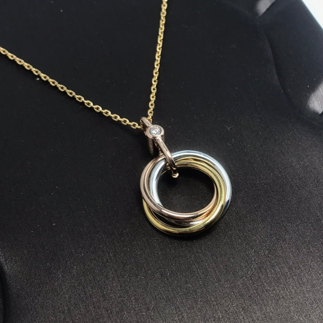 [Solara Jewelry ]TRINITY SILBER GOLD ROSÉGOLD HALSKETTE