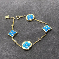 [Solara Jewelry ]STAR AND SUN TURQUOISE 4 MOTIFS 3 DIAMONDS