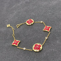 [Solara Jewelry ]STAR AND SUN CARNELIAN 4 MOTIFS 3 DIAMONDS